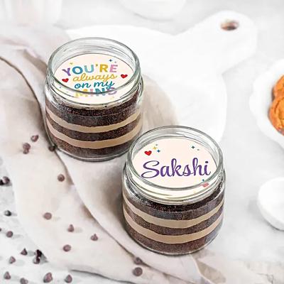 Always on My Mind Personalized Jar Cakes