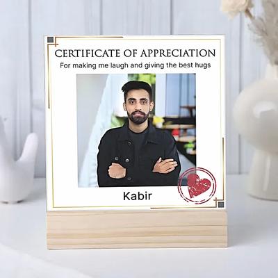 Appreciation Certificate Frame For Him