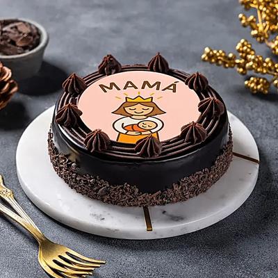 Choco Love Photo Cake for Mom