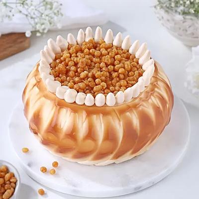 Crunchy Butterscotch Delight Cake