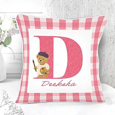 Cute Bear Name Cushion for kids