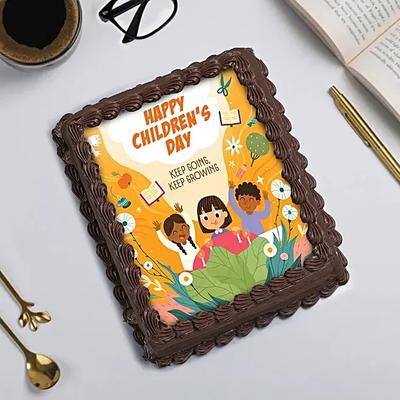 Happy Childrens Day Chocolate Cake