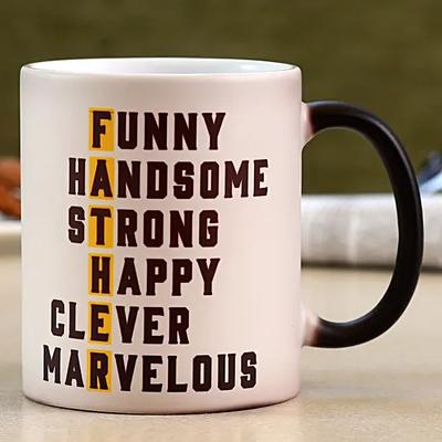 Happy Fathers Day Ceramic Magic Mug Hand Delivery