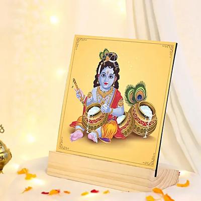 Happy Janmashtami Table Top Photo Frame Gift