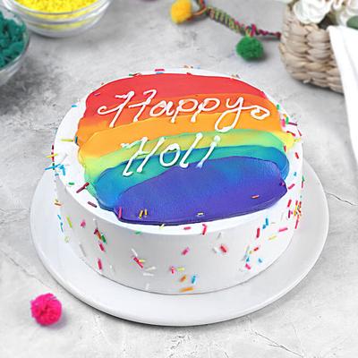 Holi Delight Cream Cake