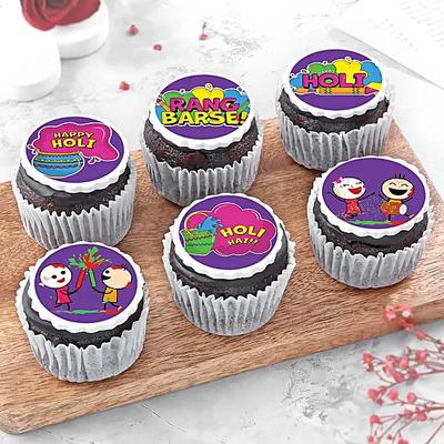Holi Splash Cupcakes