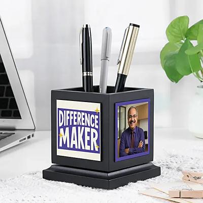 Inspiring Boss Day Rotating Pen Holder