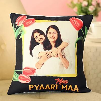 Lovely Mom Daughter Personalised Cushion