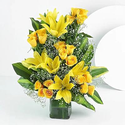 Magical Sunrise Floral Vase