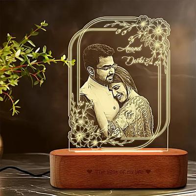 Personalised Elegance Acrylic Photo Lamp