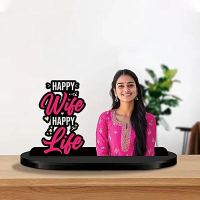 Personalised Happy Wife Happy Life Caricature