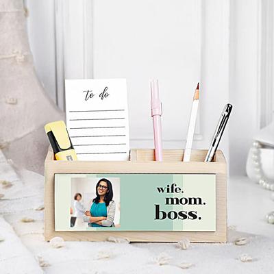 Personalised Table Organiser For Mom