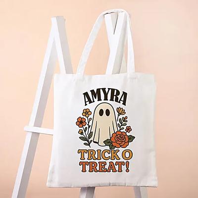 Personalised Trick O Treat Halloween Tote Bag