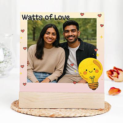 Personalised Watts of Love Photo Frame