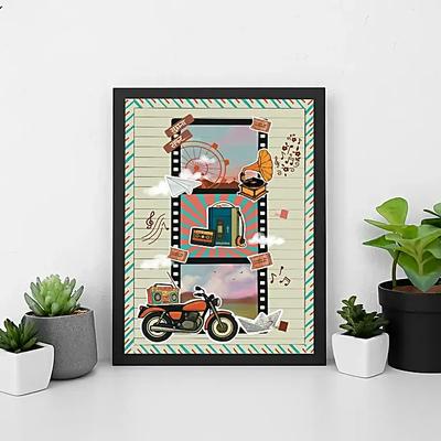 Retro Nostalgia Filmstrip Acrylic Photo Frame