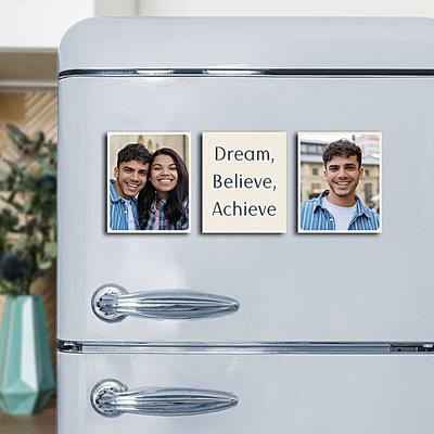 Set of 3 Personalised MDF Fridge Magne