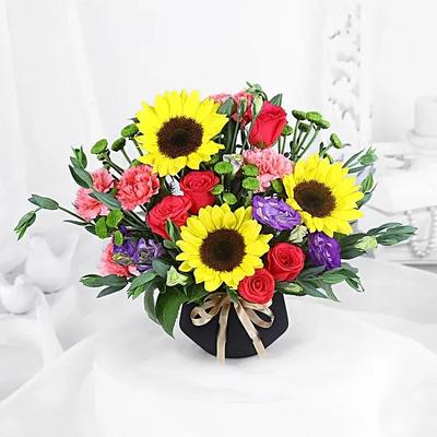 Sunflower N Rose Harmony