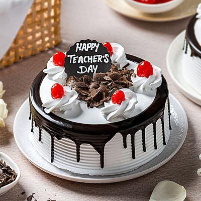 Teachers Day Black Forest Cake